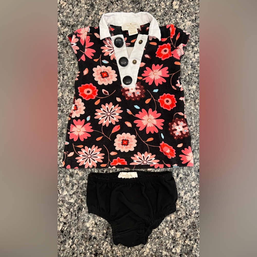 Kate Spade New York Girls Floral Mod Dress with Bottoms - Picture 2 of 9